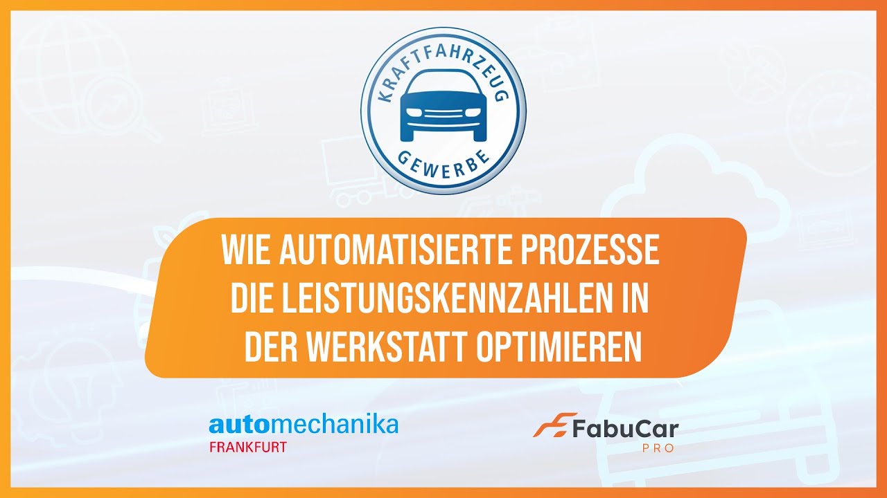Wie automatisierte Prozesse die Leistungskennzahlen in der Werkstatt optimieren | Automechanika 2024