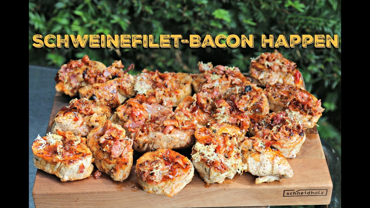 Schweinefilet-Bacon Happen - Ein schneller Snack vom Grill