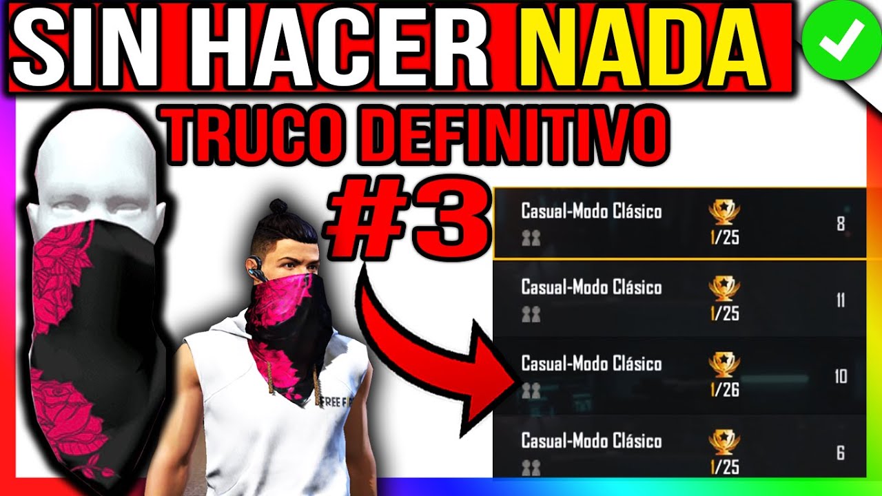 ✳️TRUCO para CONSEGUIR el PAÑUELO ROSA // SUPER FACIL en FREE FIRE 😱 METODO DEFINITIVO✳️30 Booyahs
