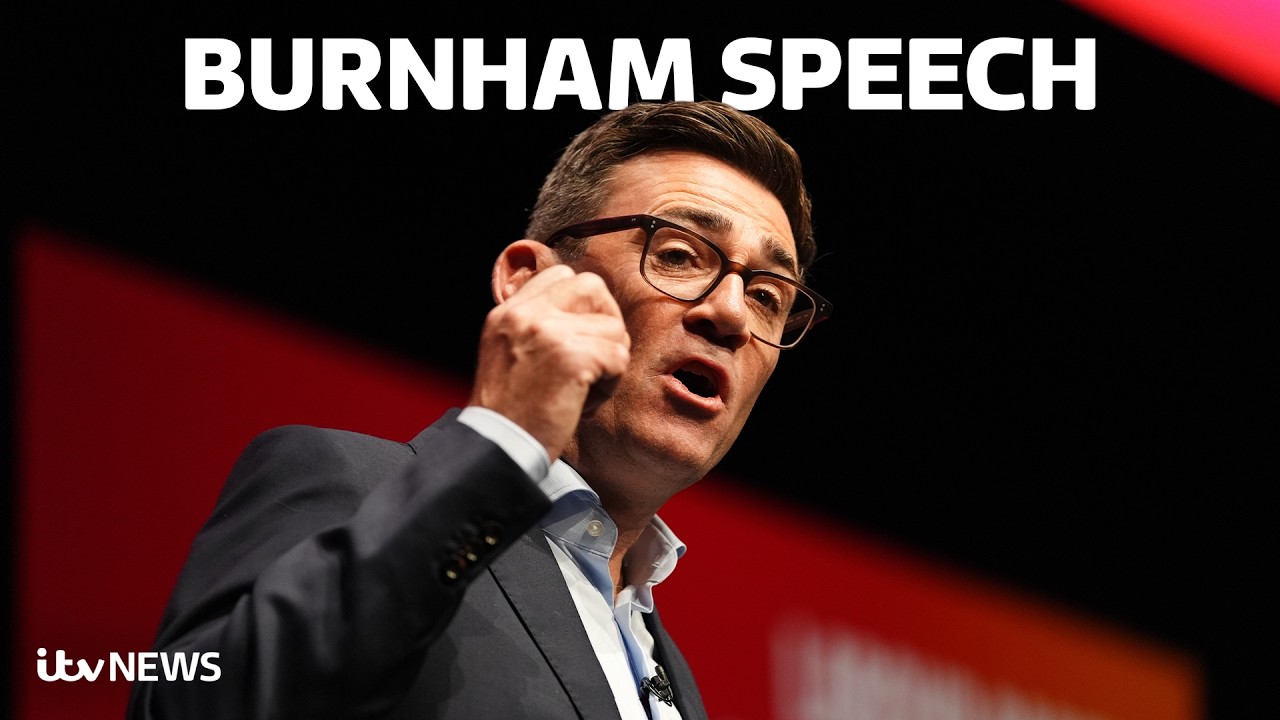 Watch in full: Andy Burnham's keynote speech to Labour conference