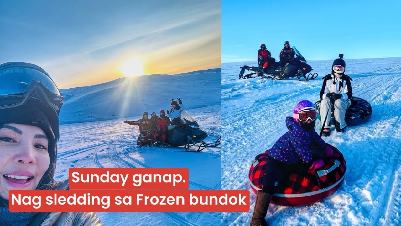 BuhayAlaskaVlog || Sledding day sa frozen bundok.