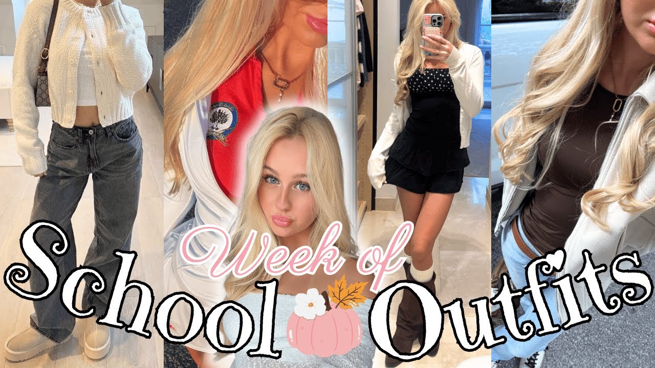 1 Woche Morgenroutine + School Outfits 🍁📚 | MaVie Noelle