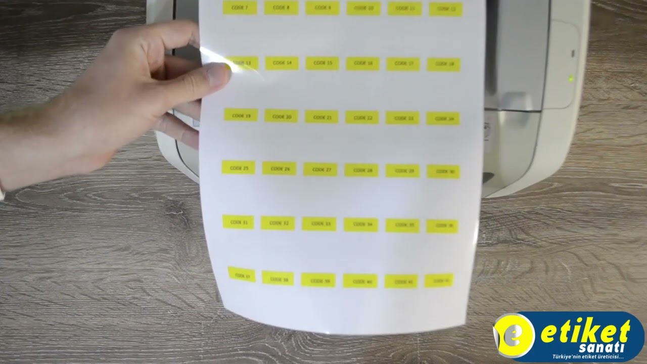 Etiket Sanatı Kablo Etiketi 17S-13B Cable Tag Label Kablo Etiketleme