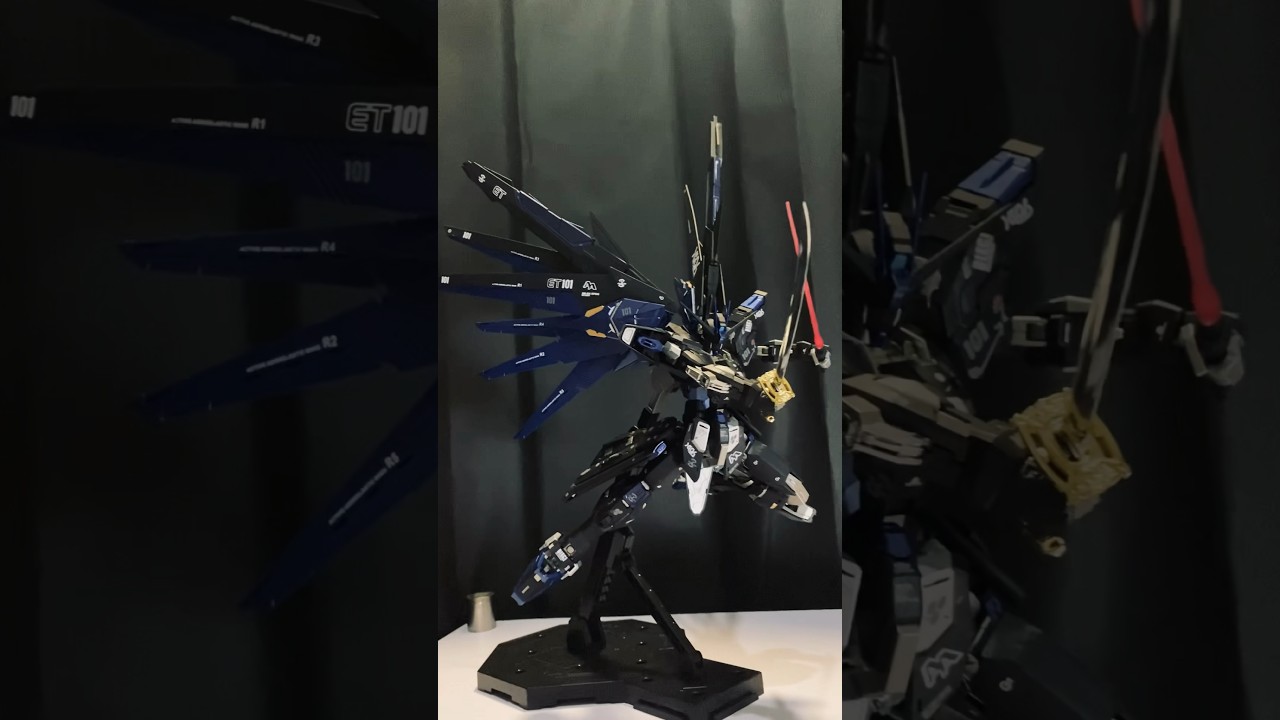 MDM Toys Black Dark Freedom Special Coating #gundam #gundamseedfreedom #gundammodelkits #gunpla