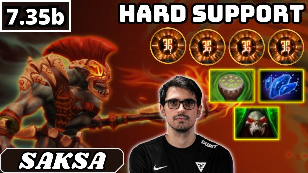 7.35b - Saksa Huskar Hard Support Gameplay - Dota 2 Full Match Gameplay