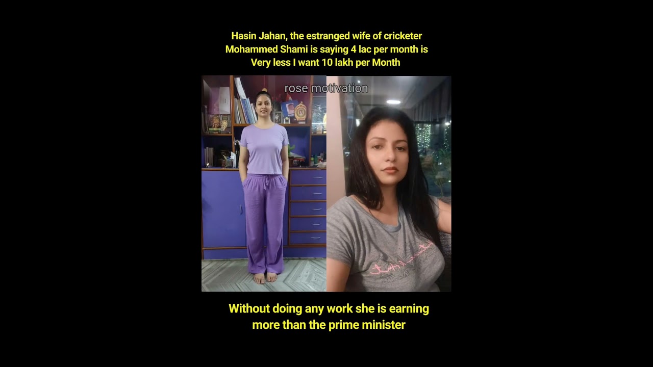 Hasin Jahan, the estranged wife of cricketer Mohammed Shami is saying 4 lac per month is