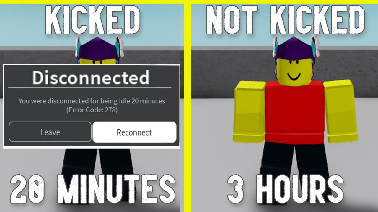 КАК ПРОЛЕЖАТЬ AFK В ROBLOX БОЛЕЕ 20 МИНУТ! *И не получить кик*