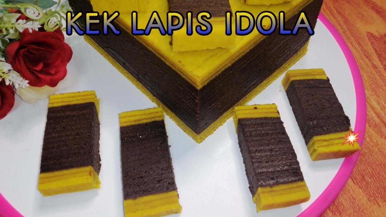 cara membuat kek lapis idola / kek lapis Sarawak
