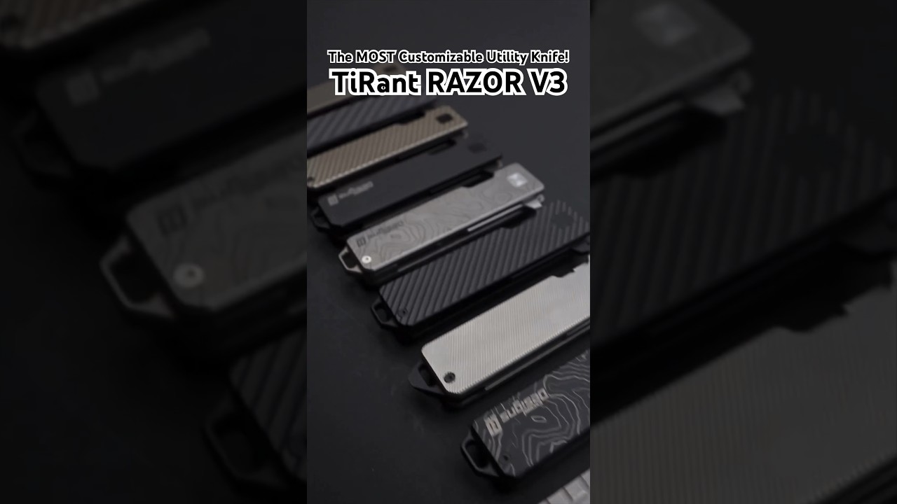 TiRant RAZOR V3 by Exceed Designs — The MOST Customizable Utility Knife In The World 
