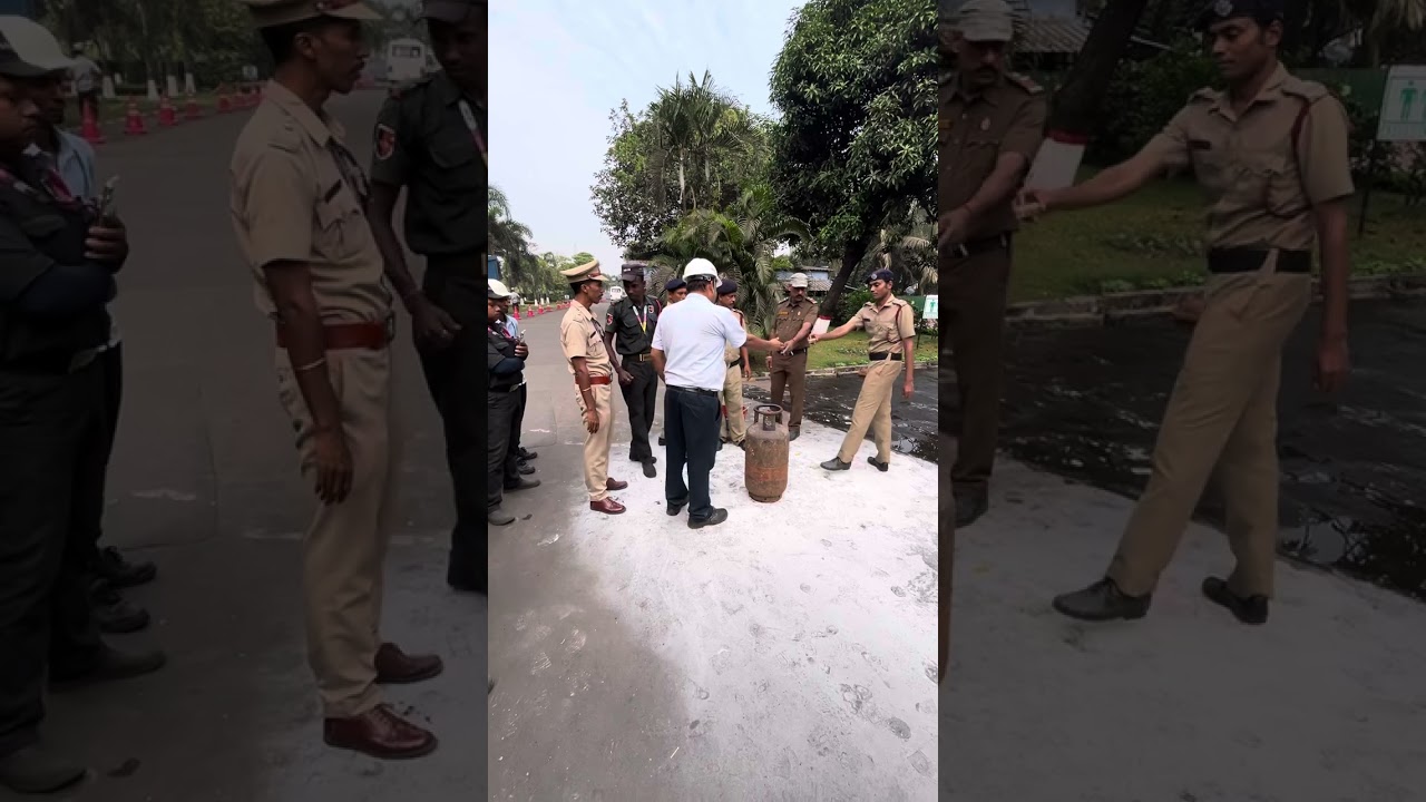 LPG cylinder extinguis system 