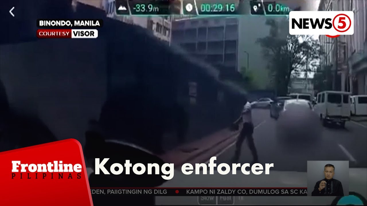 Nangotong na traffic enforcer, sinibak matapos masapul sa video | Frontline Pilipinas