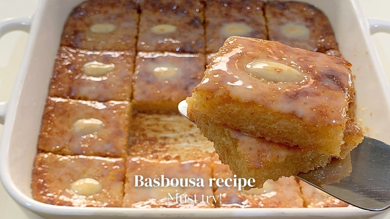 طريقة عمل بسبوسة الطازج…لا يفوتكم الوصفة سهلة ولذيذه | The only BASBOUSA recipe you need to try