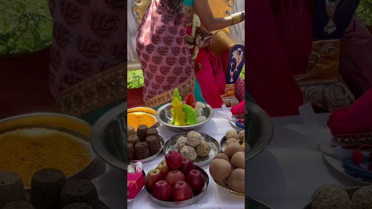 Traditional half saree function in Karnataka 🌷🌷❤️