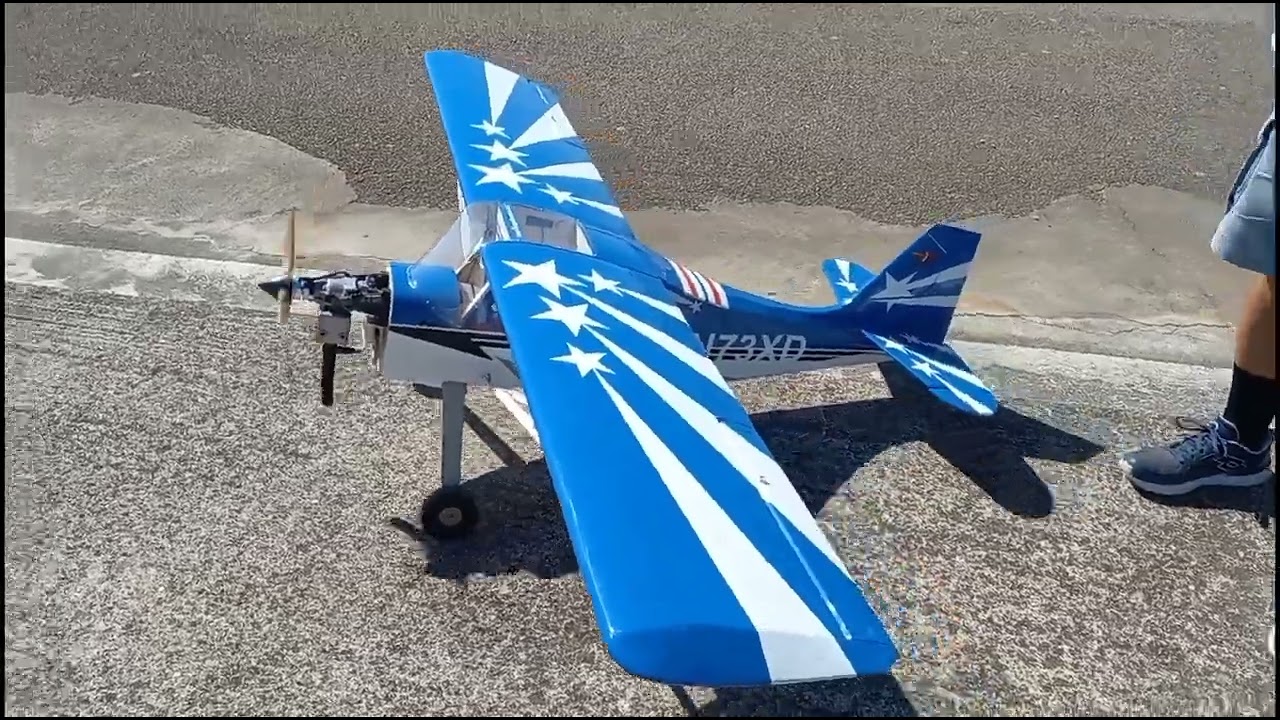 Collaudo aereo rc Decathlon Seagull 120 e motore a miscela DLE 20cc, con sorpresa finale