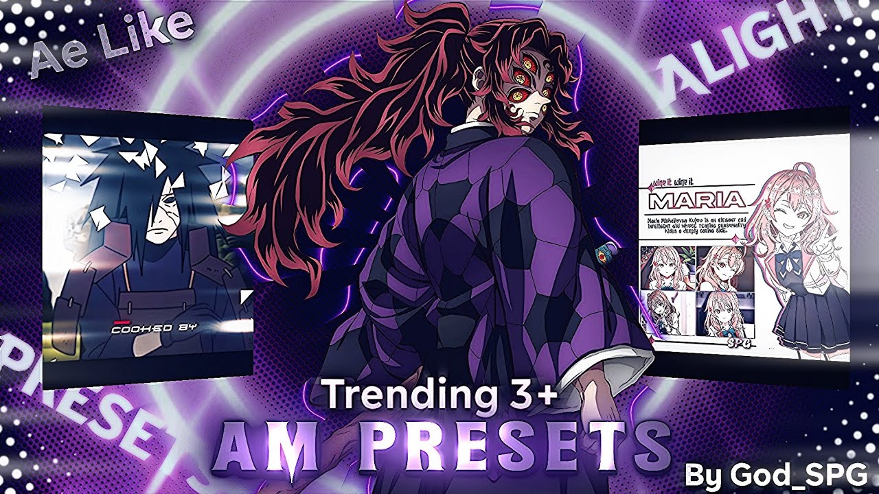 Top +3 Trending Anime Editing Presets 🔥| XML + Alight Link 🔥| #anime #tiktokedits #preset 