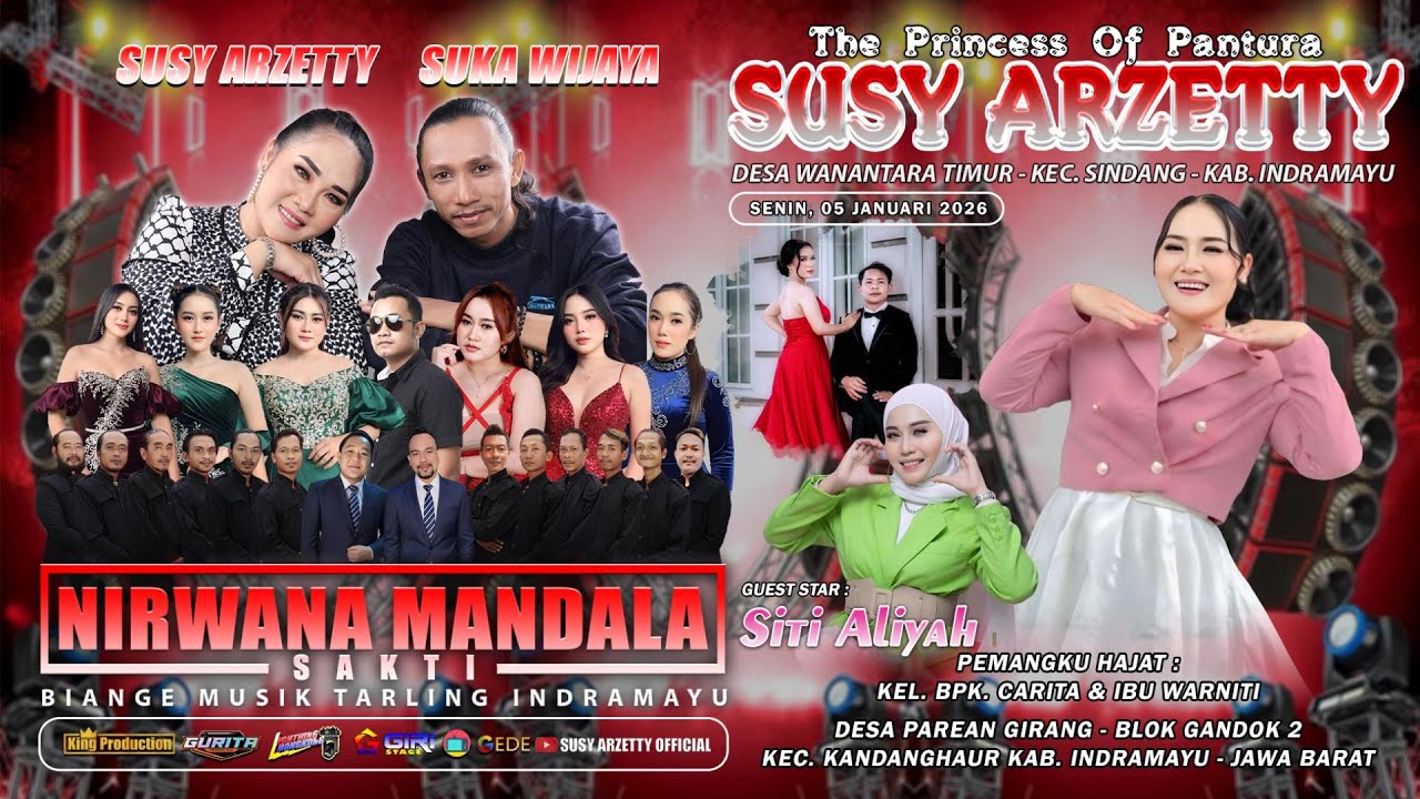 LIVE NIRWANA MANDALA SAKTI SUSY ARZETTY | SENIN, 05 JANUARI 2026 | PAREAN GIRANG - INDRAMAYU [MALAM]