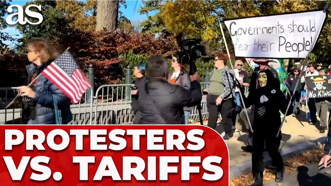 PROTESTERS RALLY as U.S. Supreme Court reviews legality of TRUMP'S GLOBAL TARIFFS