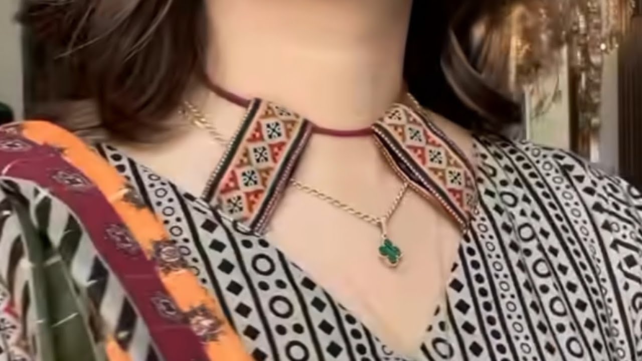 Most trending neck 😱| best for eid 💕#viralneckdesign#eiddesign  