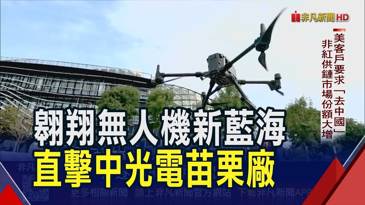 訂單做不完!中光電無人機今年預計出貨3500台 已添3倍人力還要擴產 研擬台美建