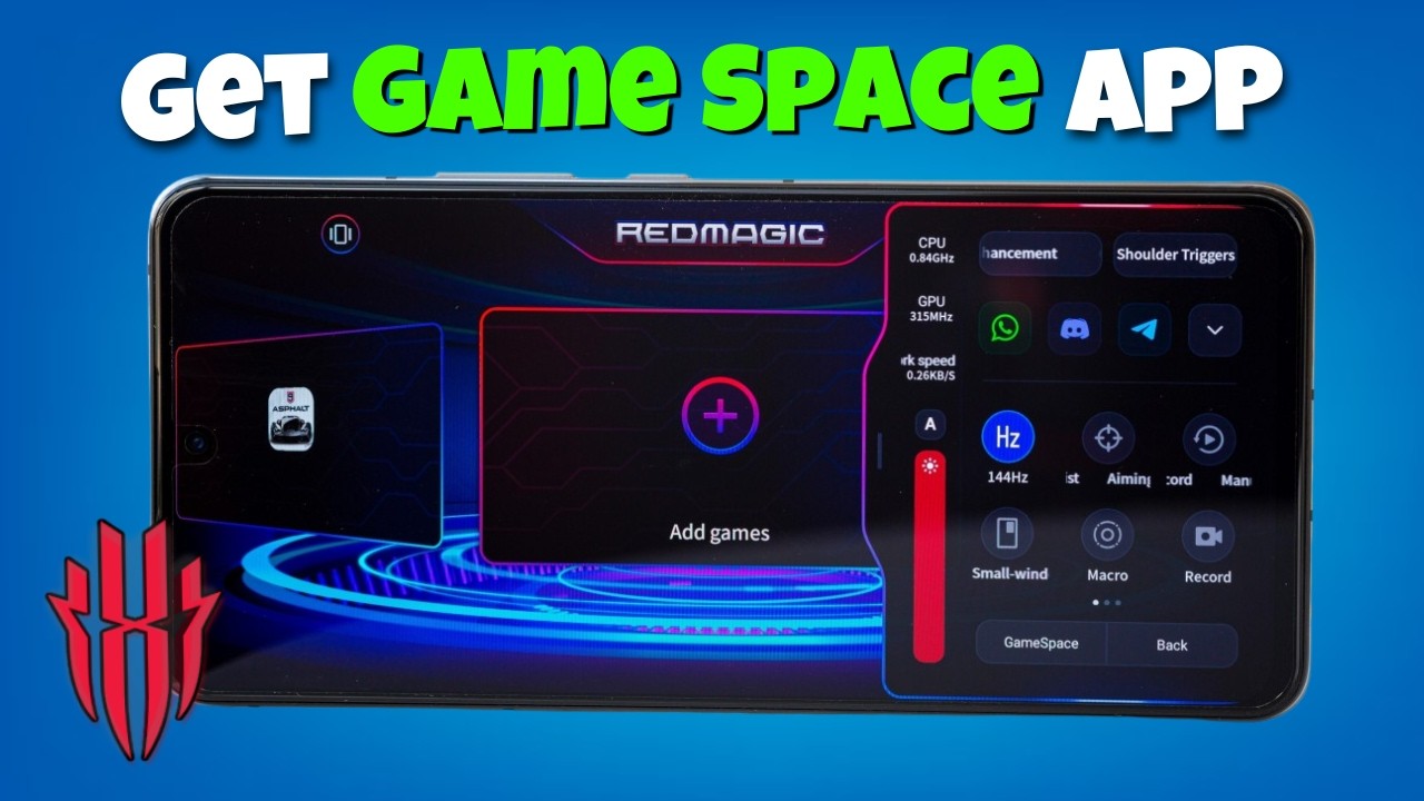How to Install Game Space Red Magic Apk || Game Space App