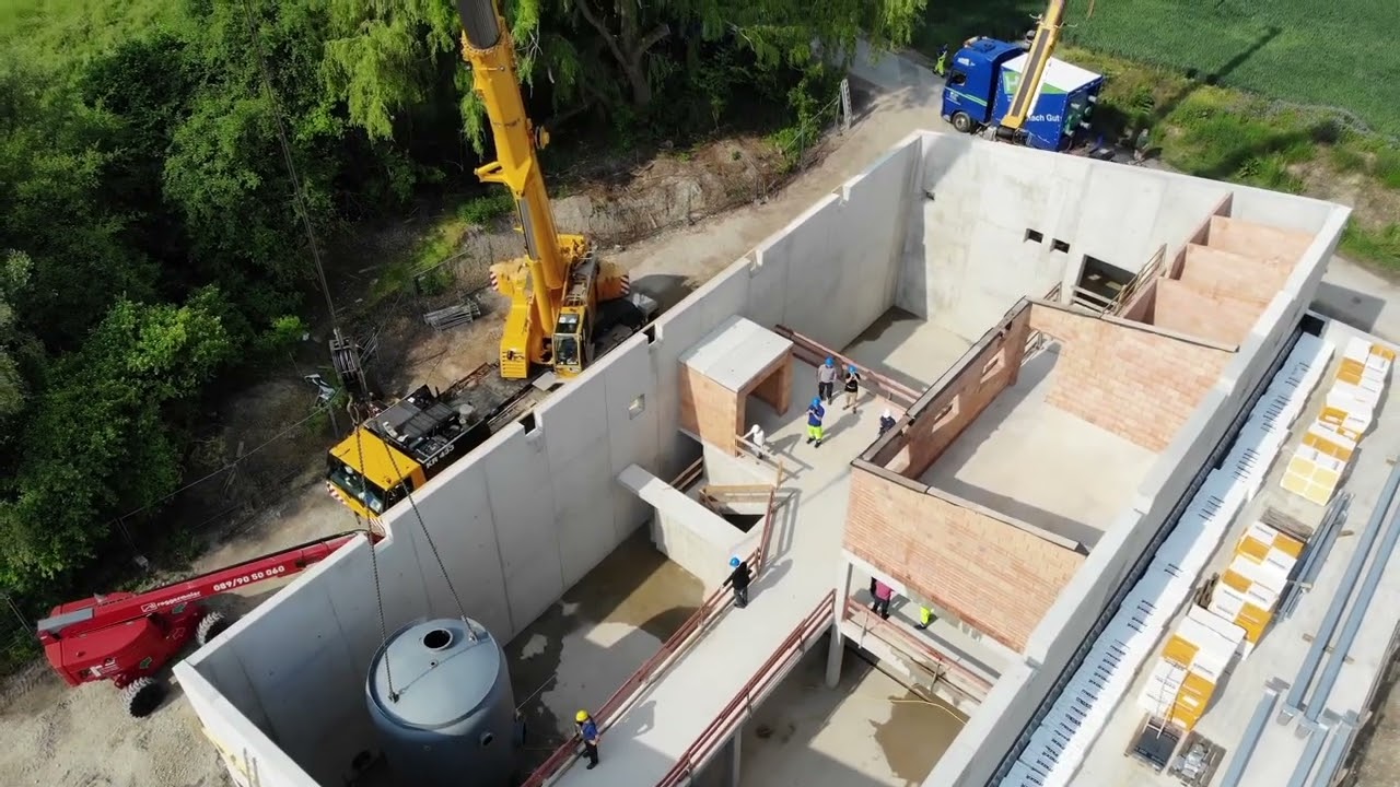 Voll im Fluss - Neubau des Wasserwerk Oberding - 2020 bis 2022