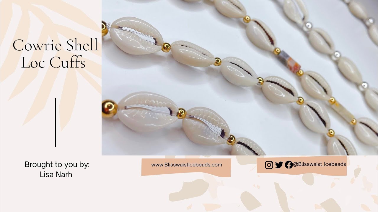 🐚 How to Make Cowrie Shells Hair Cuffs