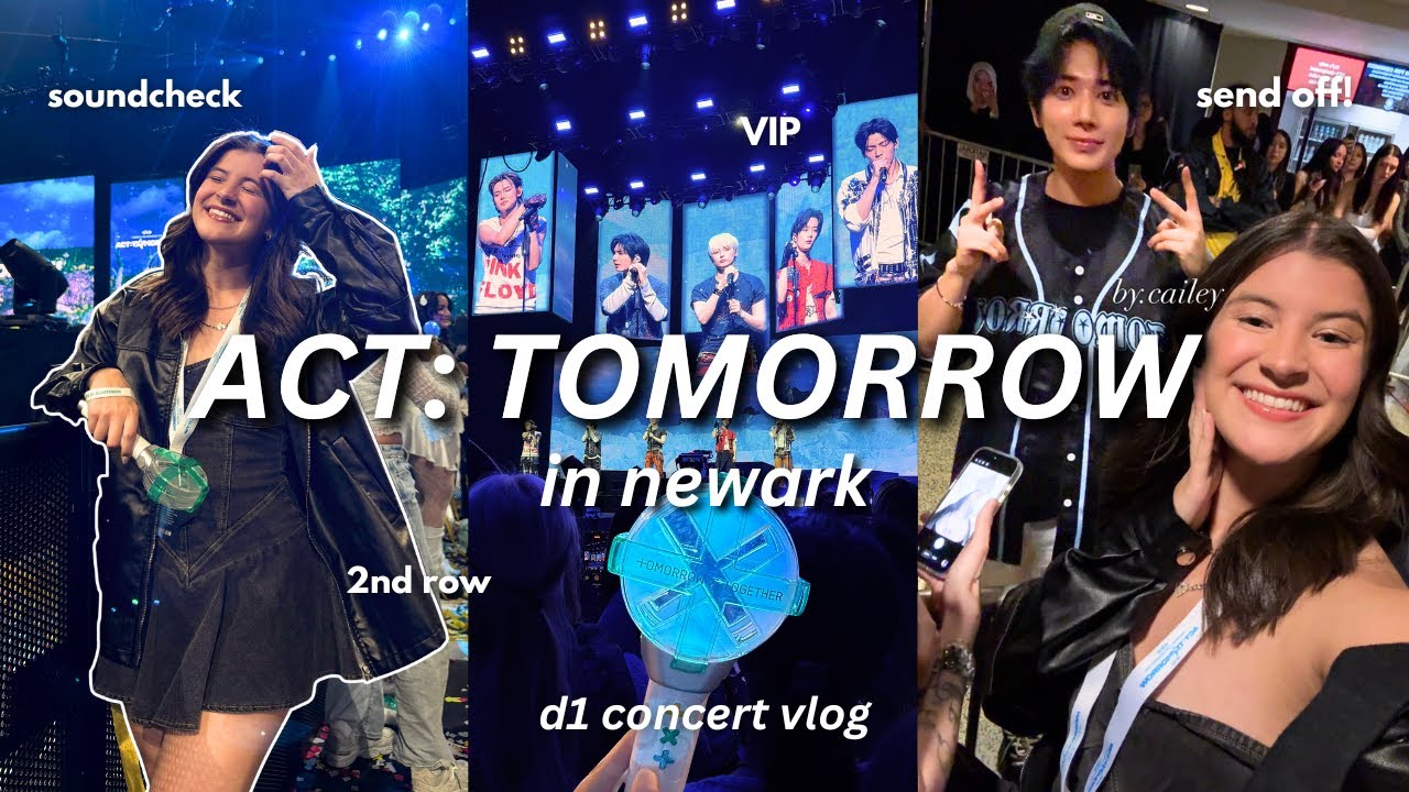 TXT CONCERT VLOG | выступление: завтра в Ньюарке *vip 1, саундчек, проводы, виды на баррикады, дн...