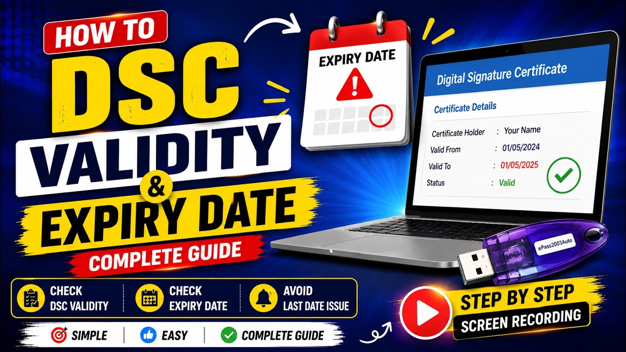 How to Check DSC Expiry Date Online | ProxKey Token Validity Check