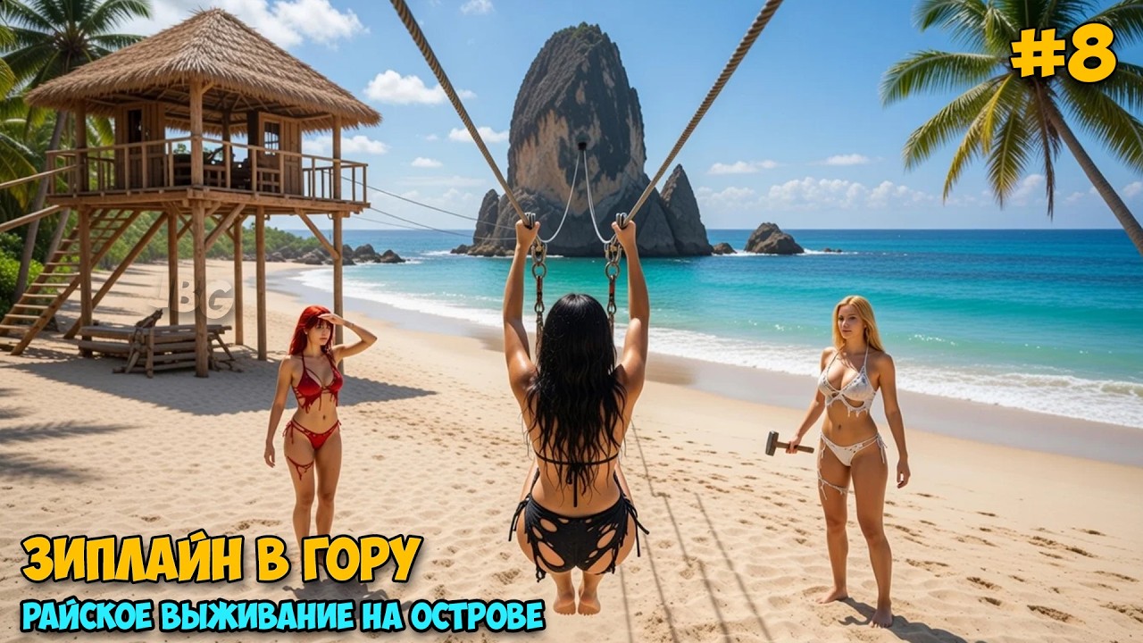 Island Notes #8 - Зиплайн в Гору - Выживание на острове
