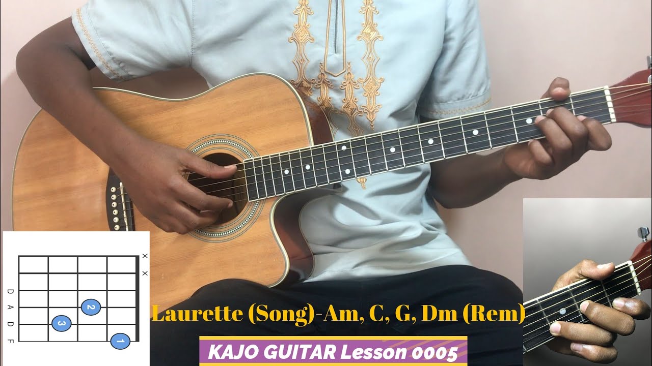 Guitar Lesson 0005-LAURETTE (KAMALIZA)-Dm (Rem)