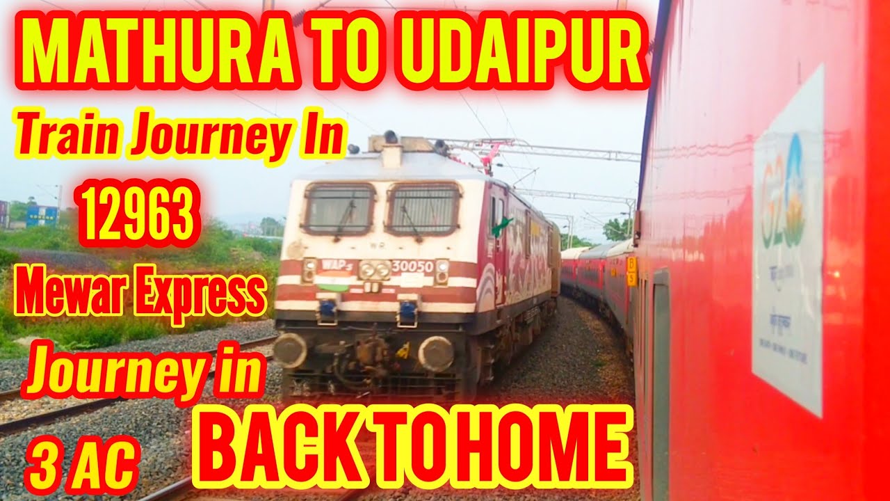 Mathura To Udaipur Train Journey In Mewar Express Back to Home | Vlog 66 | #vlog #indianrailways .