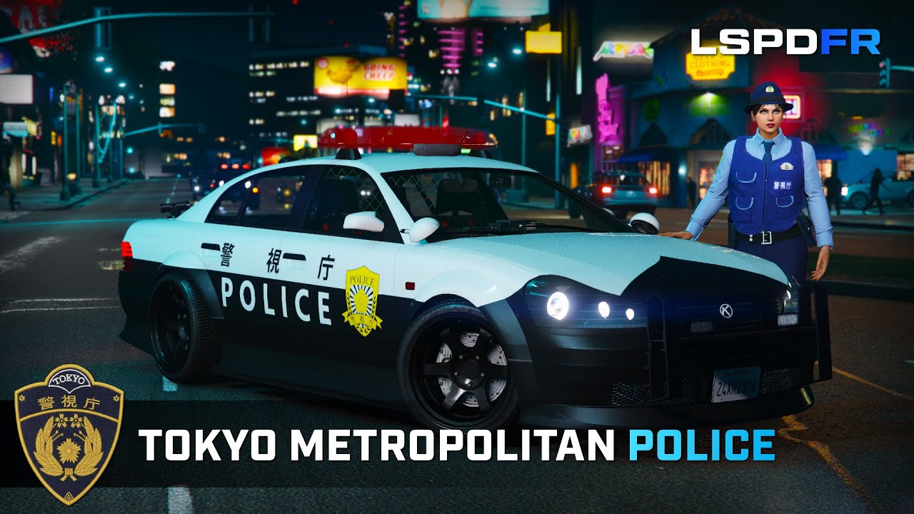 Tokyo Drift Pursuit in GTA5 | Tokyo Metropolitan Police | GTA5 LSPDFR