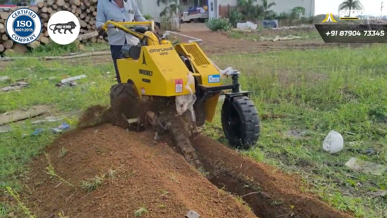 Mini Trenching Machine for Agriculture | Dhruva 100