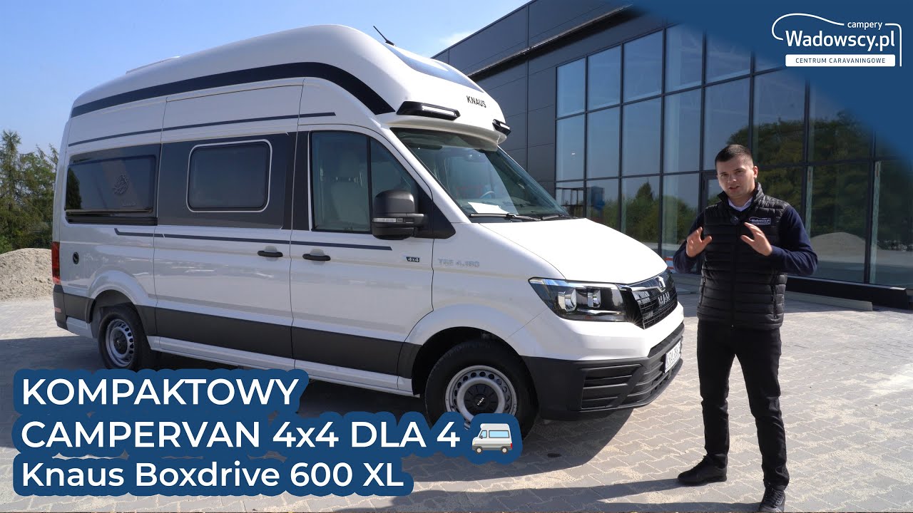 KOMPAKTOWY CAMPERVAN 4x4 DLA 4 🚐 Knaus Boxdrive 600 XL