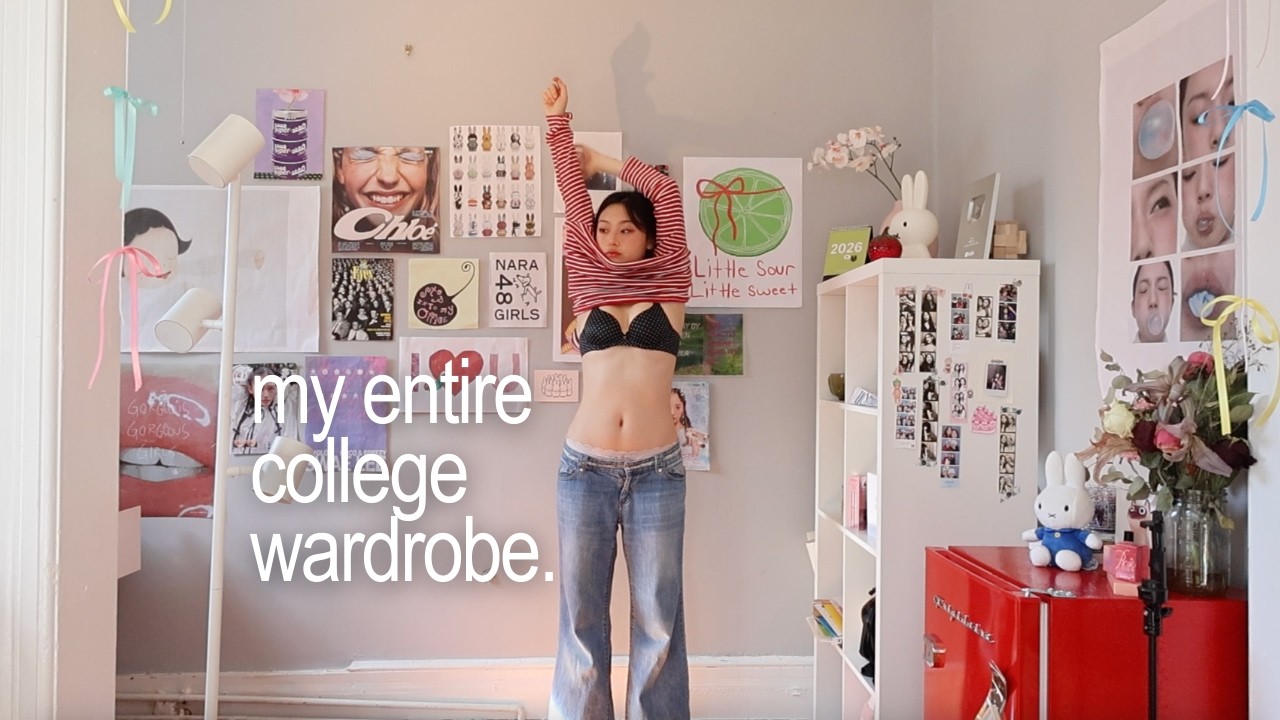 trying on every outfit i've worn in college because i'm bored and unemployed