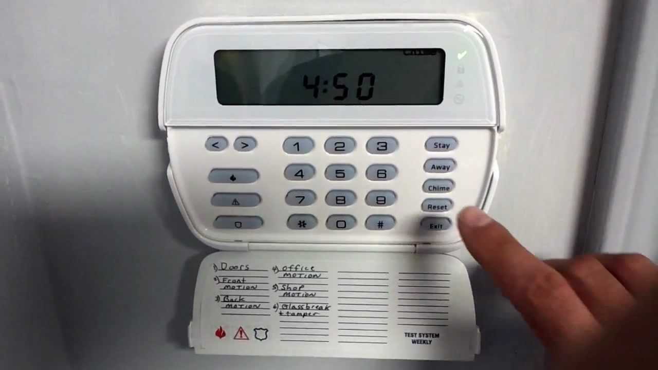 How to turn the chime on and off on a DSC security system.