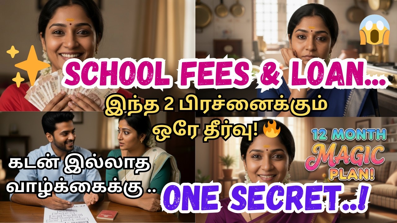 🏠 School Fees-க்கு இனி கடன் வாங்காதீங்க!  🔥50:30:20 Rule & Snowball Method | Debt Free Life Plan