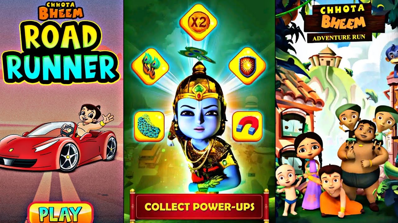 Little Krishna Mobile Game 2025 | Chhota Bheem Adventure Run 2025 | Chhota Bheem Road Race 🤩❤️