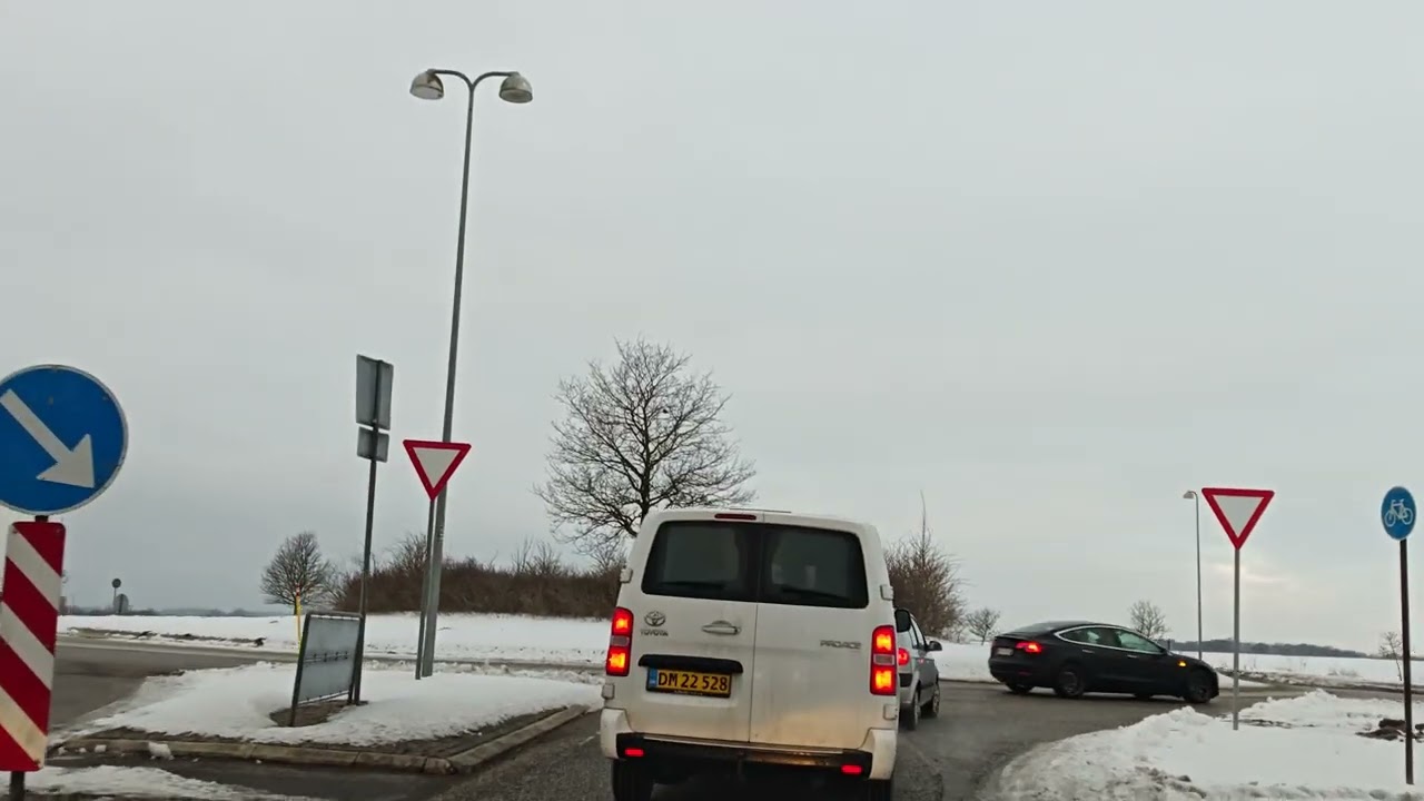 Quiet Countryside in Denmark – Day Drive. Stensved to Vordingborg. 4K