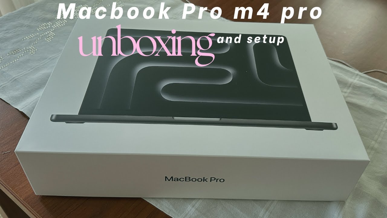 Macbook Pro M4 Pro Space Black Unboxing and Setup