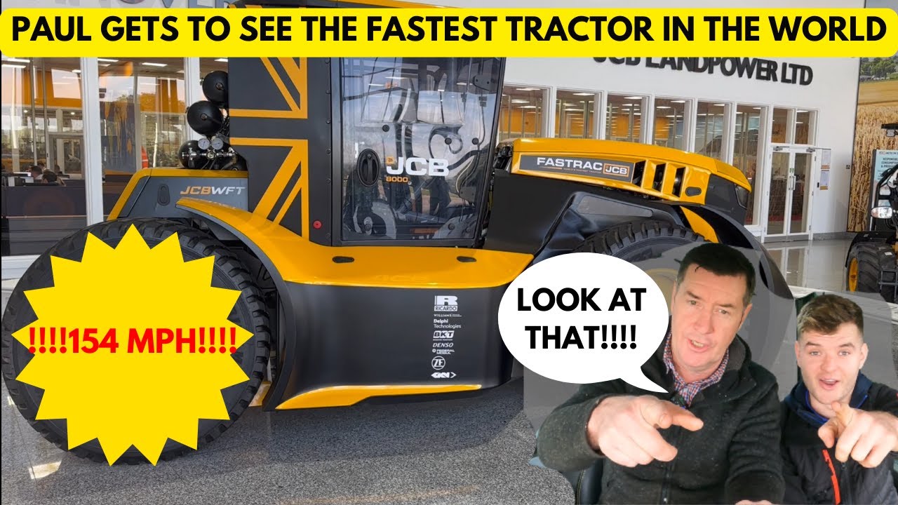 GUINNESS BOOK OF RECORDS!! FASTEST TRACTOR IN THE WORLD & JCB FASTRAC FACTORY TOUR!!