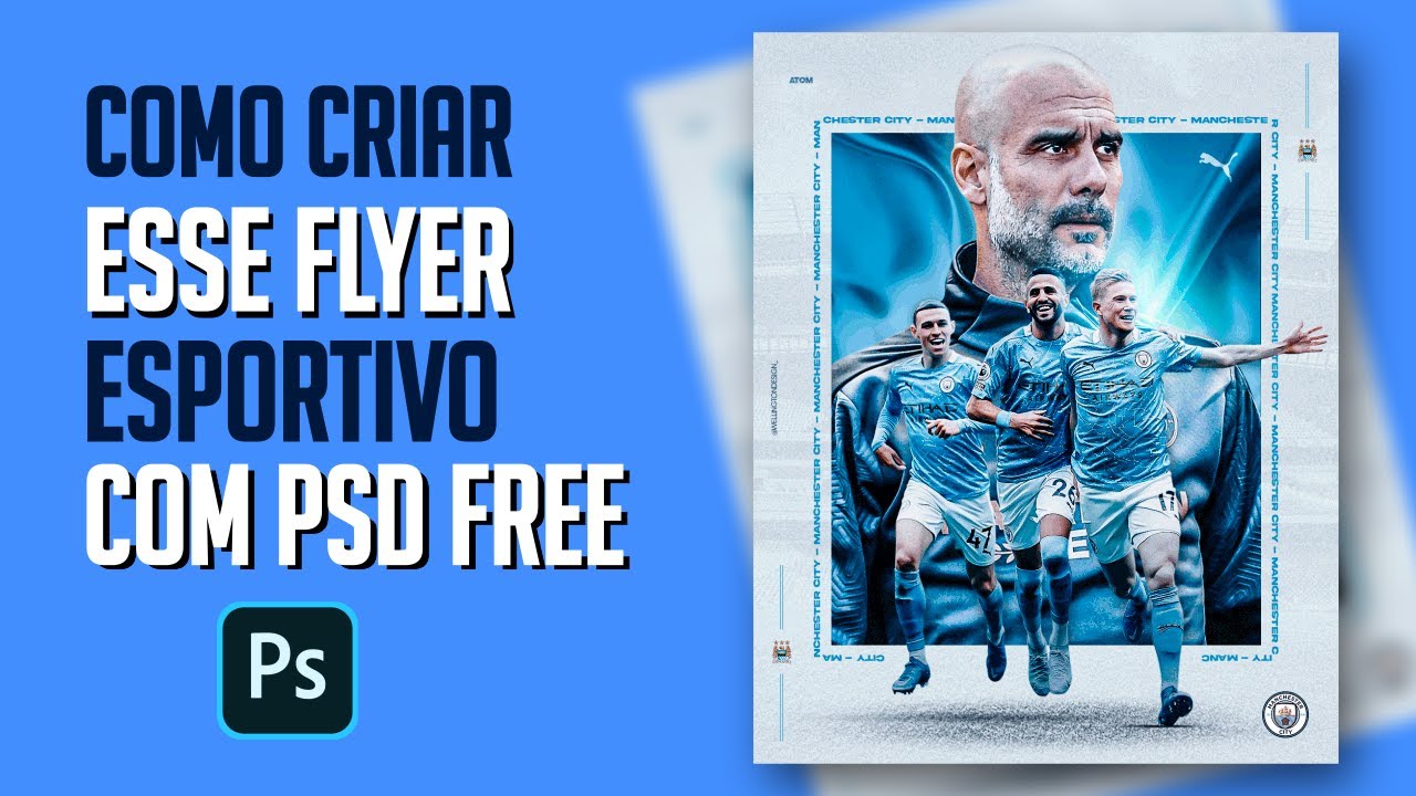 COMO CRIAR FLYER ESPORTIVO NO PHOTOSHOP | AULA
