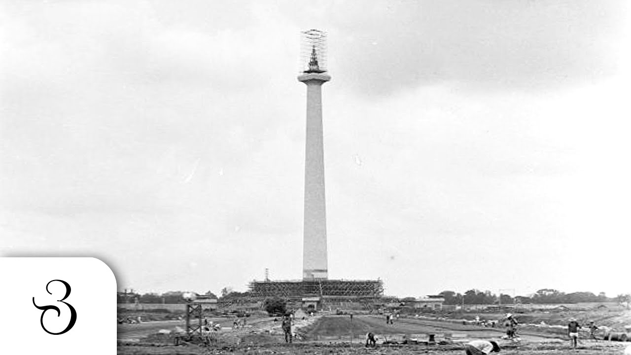 Pembangunan Monumen Nasional dan Gedung Sarinah tahun 1964 - Indonesia Tempo Dulu