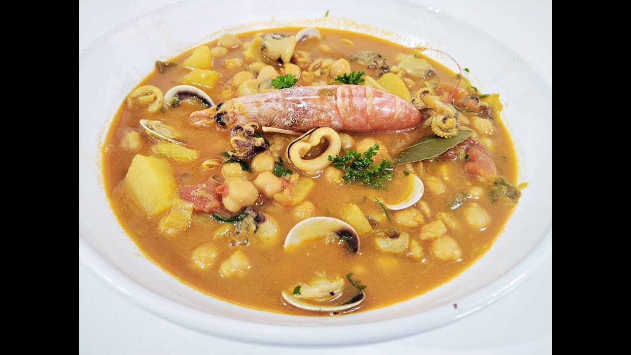 Una sabrosa, fácil y rica receta de Garbanzos a la marinera👌😋