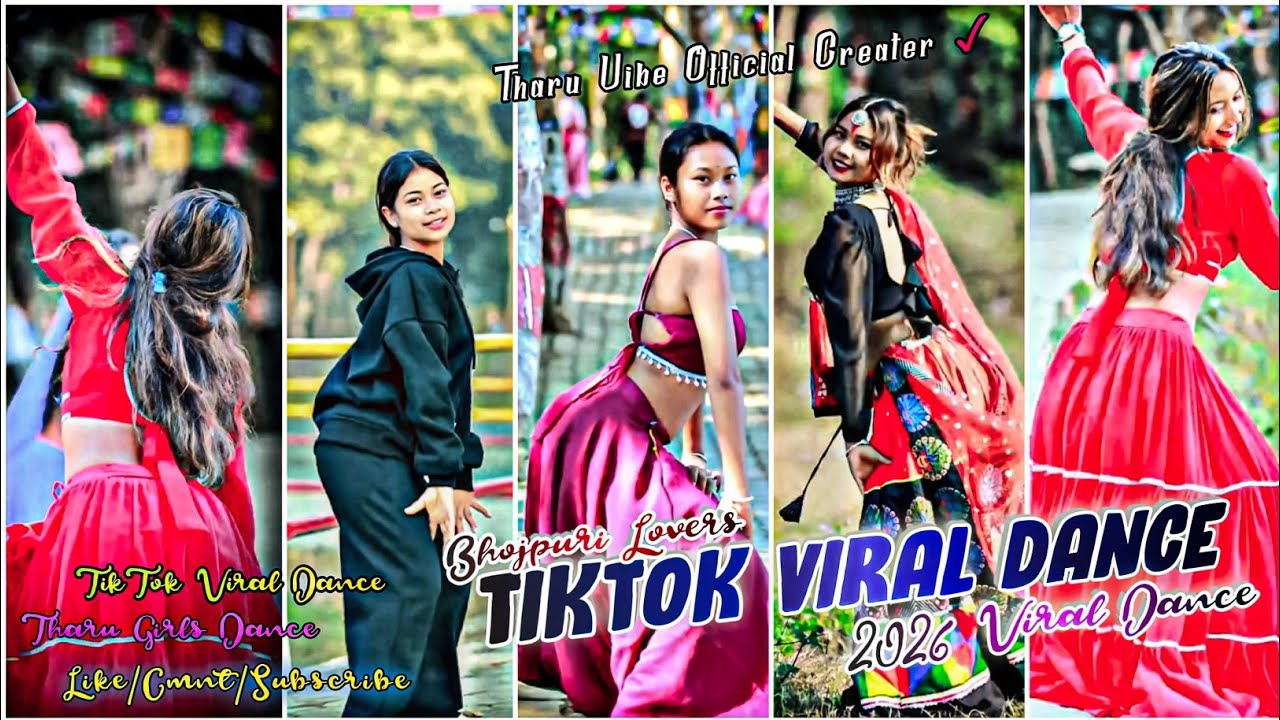 #Tiktok_Viral_Hot_girls_dance Bhojpurilovers 💥🤯 Tharu dance video Like cmnt Subscribe 🔔 #foryou 