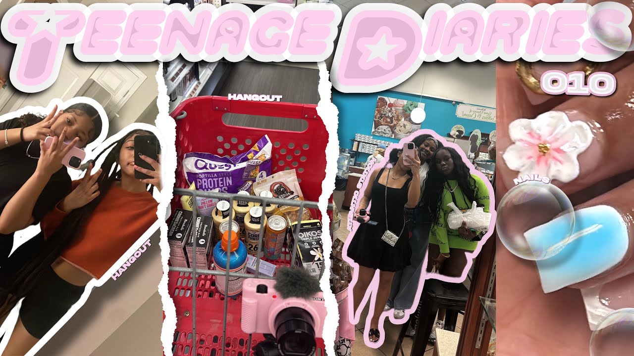 TEENAGE DIARIES 010 ☆ target run, hangout, atlantic station, grwm, nail appt ☆
