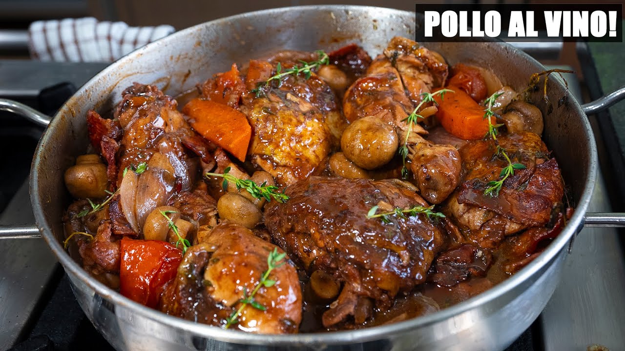 Asi preparo mi Pollo al vino, receta facil | Abelca
