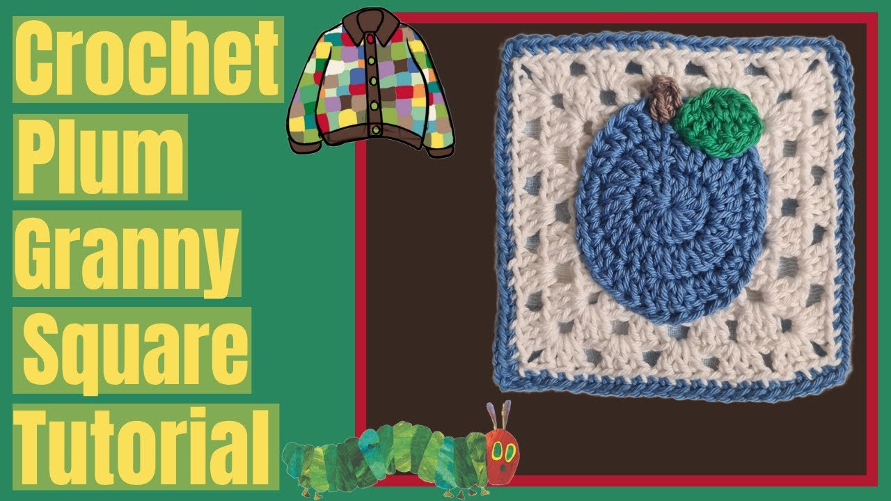 Plum Granny Square Crochet Tutorial