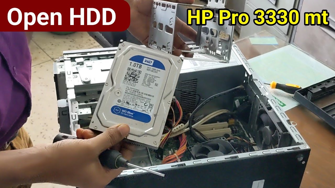 How to Remove HDD From HP Pro 3330 MT PC