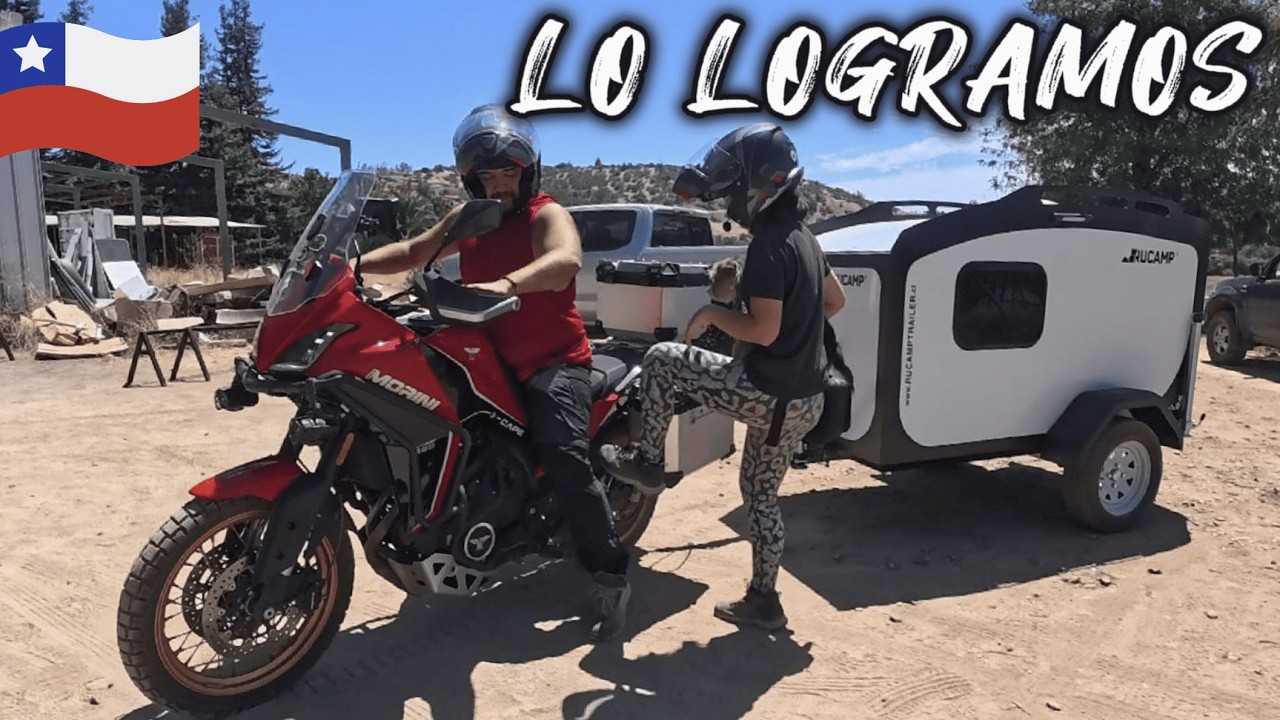 ¿FUNCIONA DE VERDAD? LA PROBAMOS CARGADA | Casa Rodante para moto | Ep.29 | Vuelta al Mundo en Moto